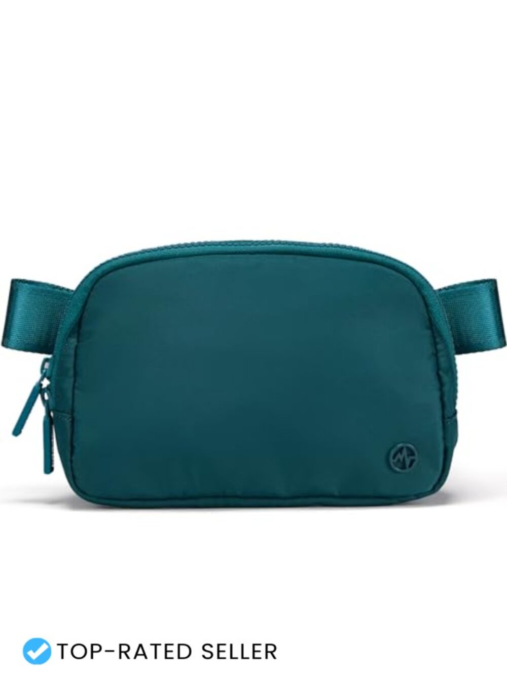 Nylon Fanny Pack Crossbody Belt Bag Two-Way Zipper Adjustable Waist Pack